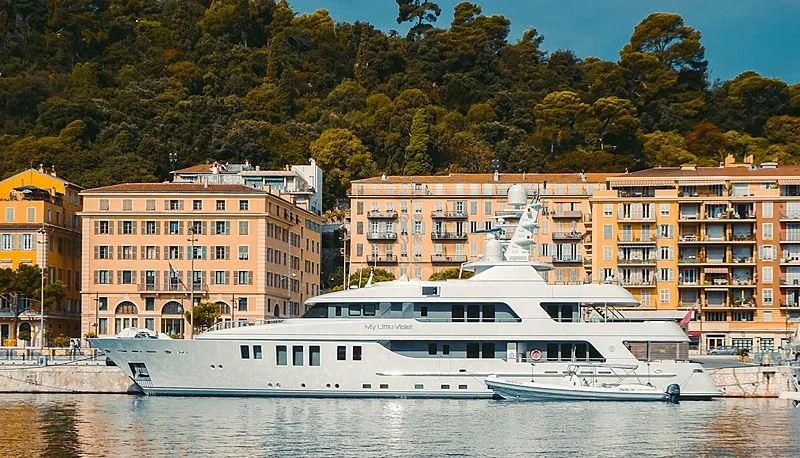 a boat in the water aboard MY LITTLE VIOLET Yacht for Sale