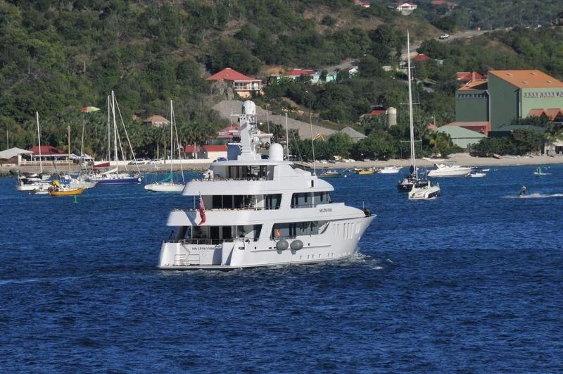a boat on the water aboard MY LITTLE VIOLET Yacht for Sale