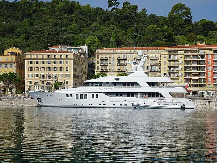 a boat on the water aboard MY LITTLE VIOLET Yacht for Sale