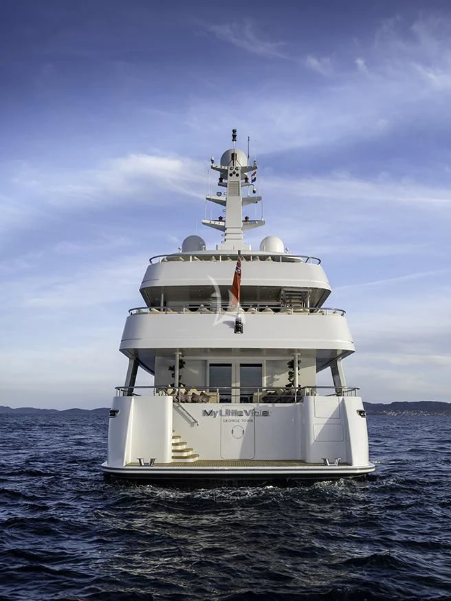 a boat in the water aboard MY LITTLE VIOLET Yacht for Sale