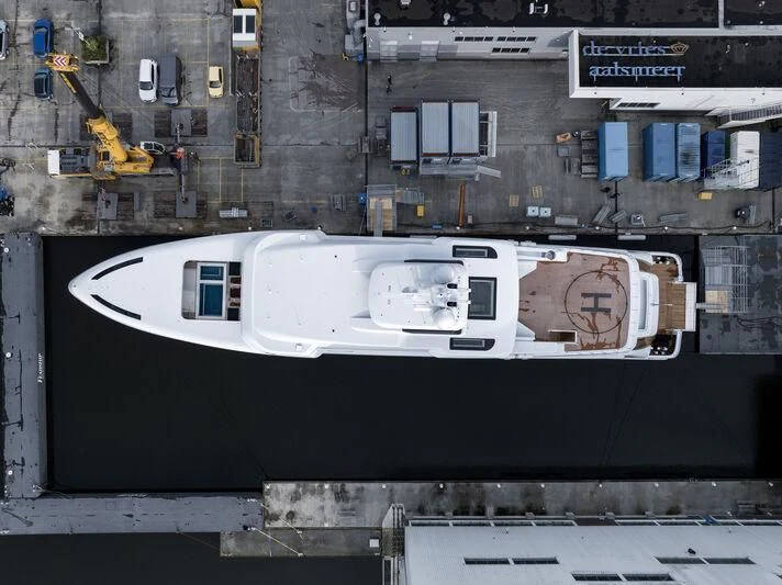 a car on a street aboard PROMISE.D Yacht for Sale