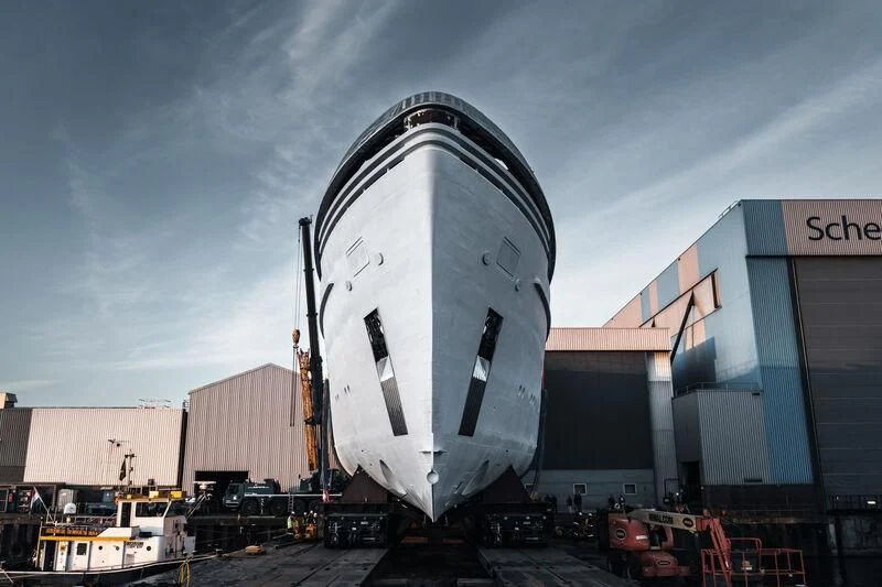 a large metal object outside aboard PROMISE.D Yacht for Sale