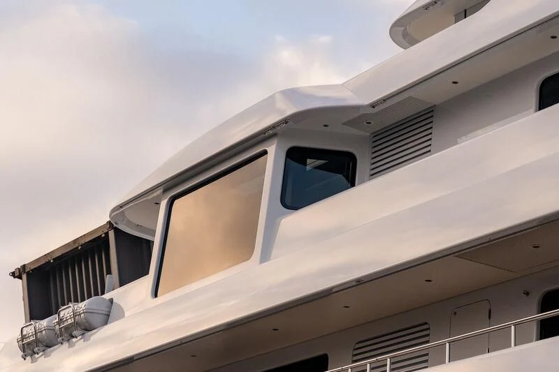 the side of a plane aboard PROMISE.D Yacht for Sale