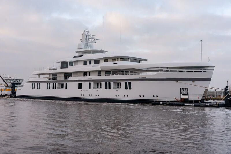 a large white ship aboard PROMISE.D Yacht for Sale