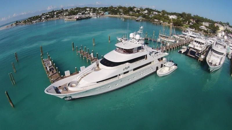 a high angle view of a ship aboard BESS TIMES Yacht for Sale