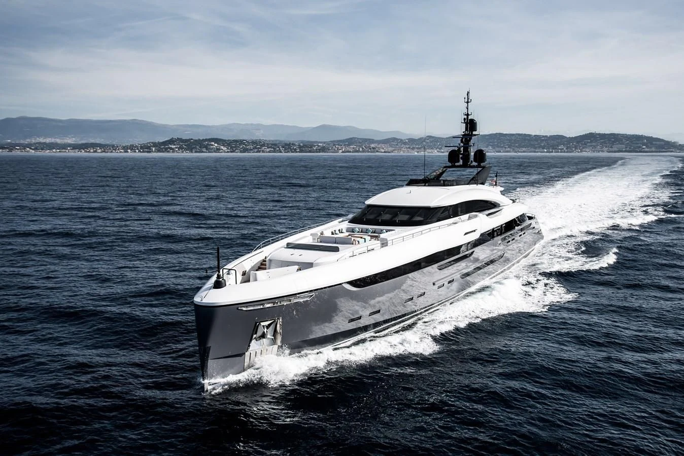 a boat on the water aboard UTOPIA IV Yacht for Sale