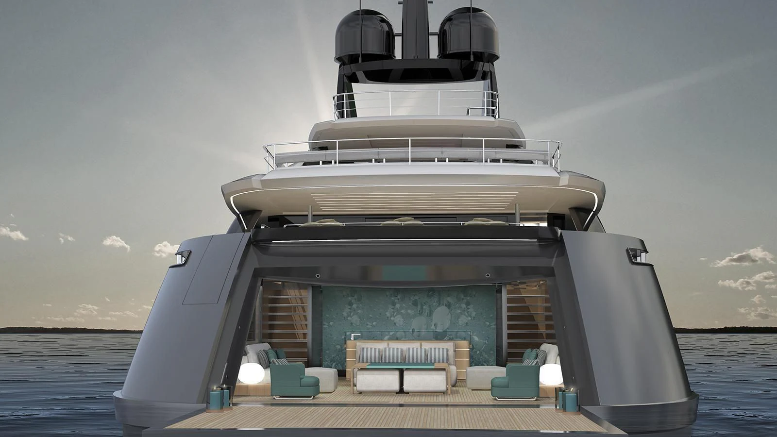 a boat on a boat aboard UTOPIA IV Yacht for Sale
