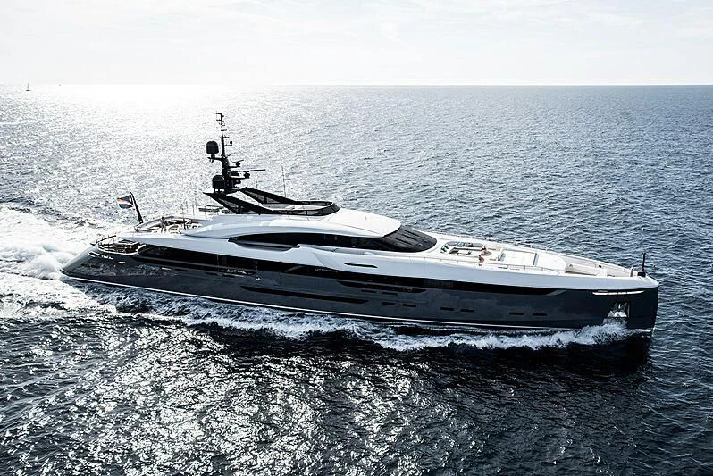 a boat on the water aboard UTOPIA IV Yacht for Sale