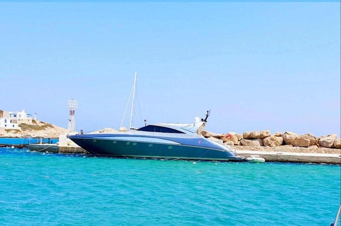 a boat on the water aboard FOX Yacht for Sale