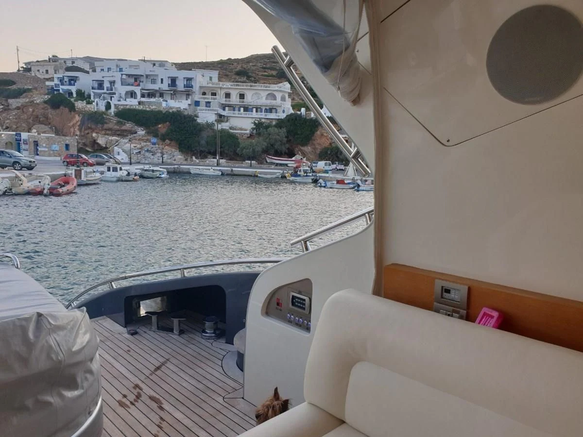 a boat on the water aboard FOX Yacht for Sale
