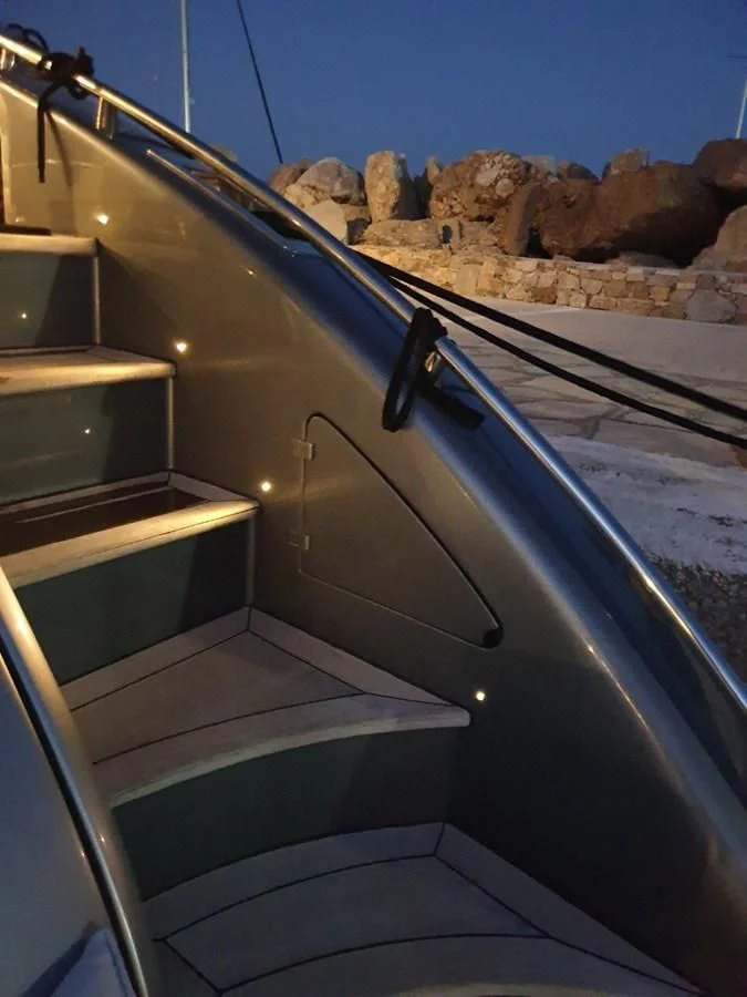 a boat in the water aboard FOX Yacht for Sale