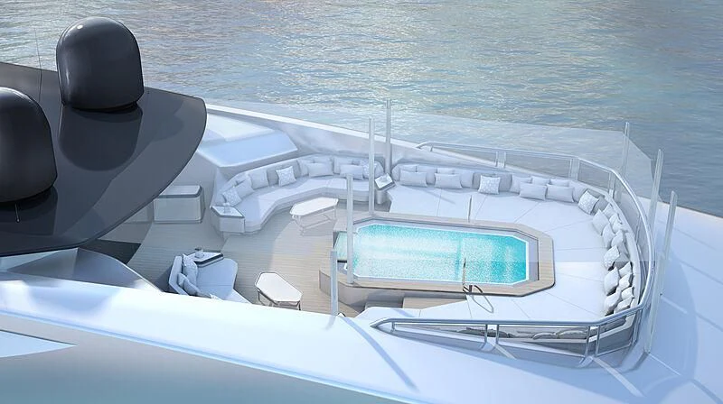 a boat on the water aboard BLACK SHARK Yacht for Sale