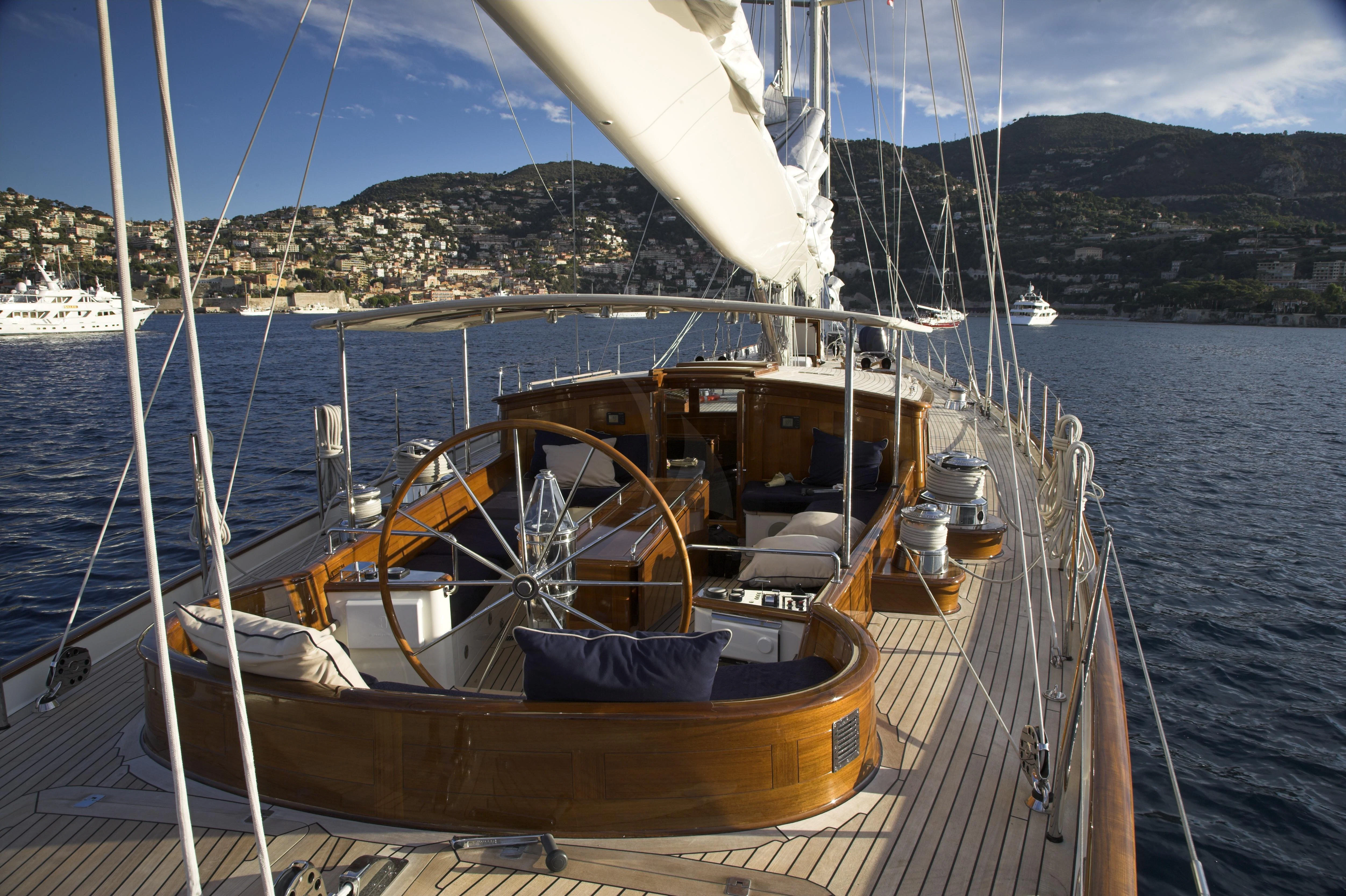 a boat on the water aboard SEABISCUIT Yacht for Sale