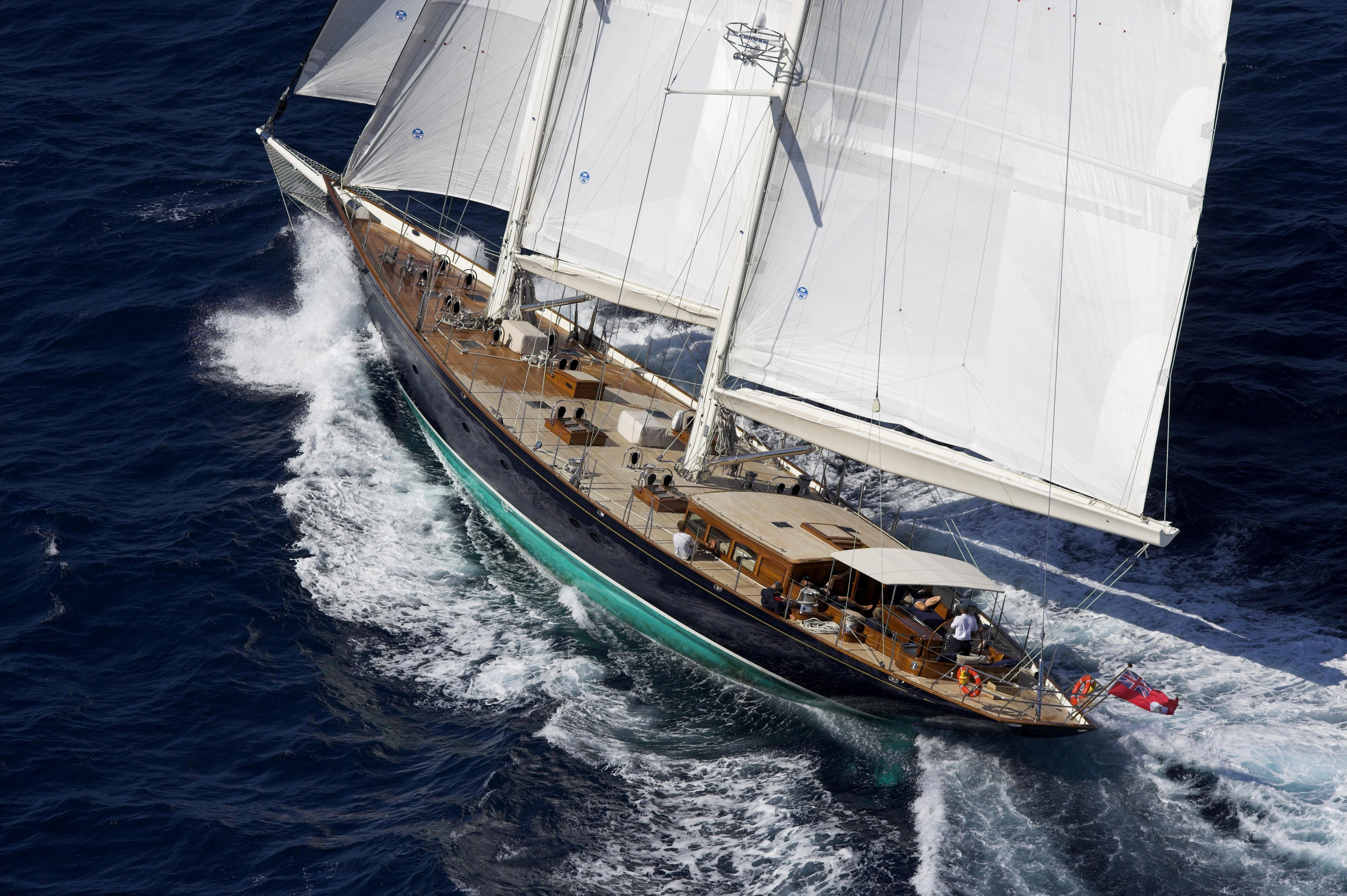a ship on the water aboard SEABISCUIT Yacht for Sale