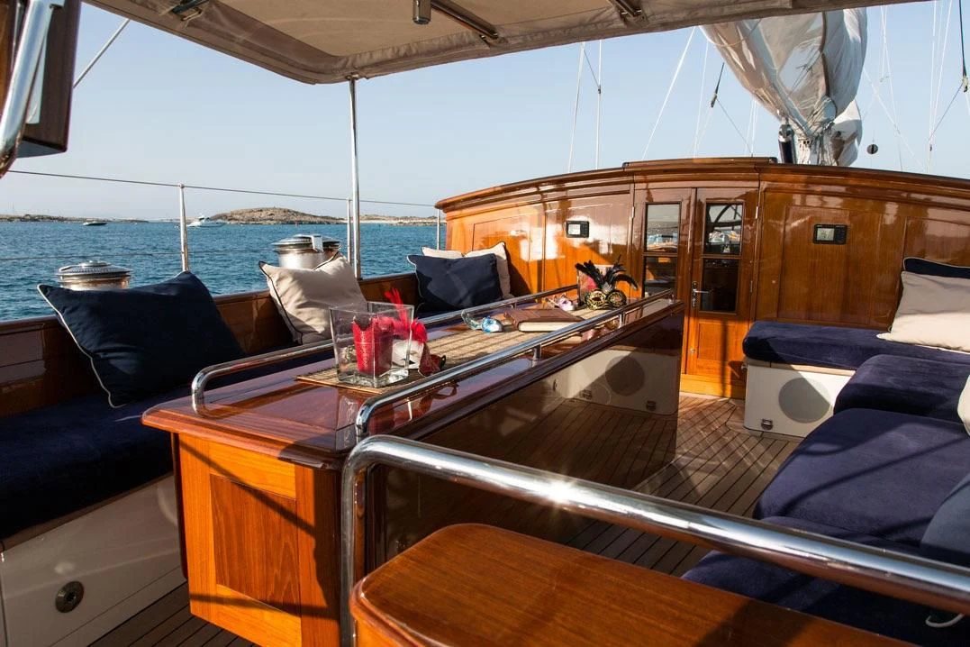 a boat on the water aboard SEABISCUIT Yacht for Sale