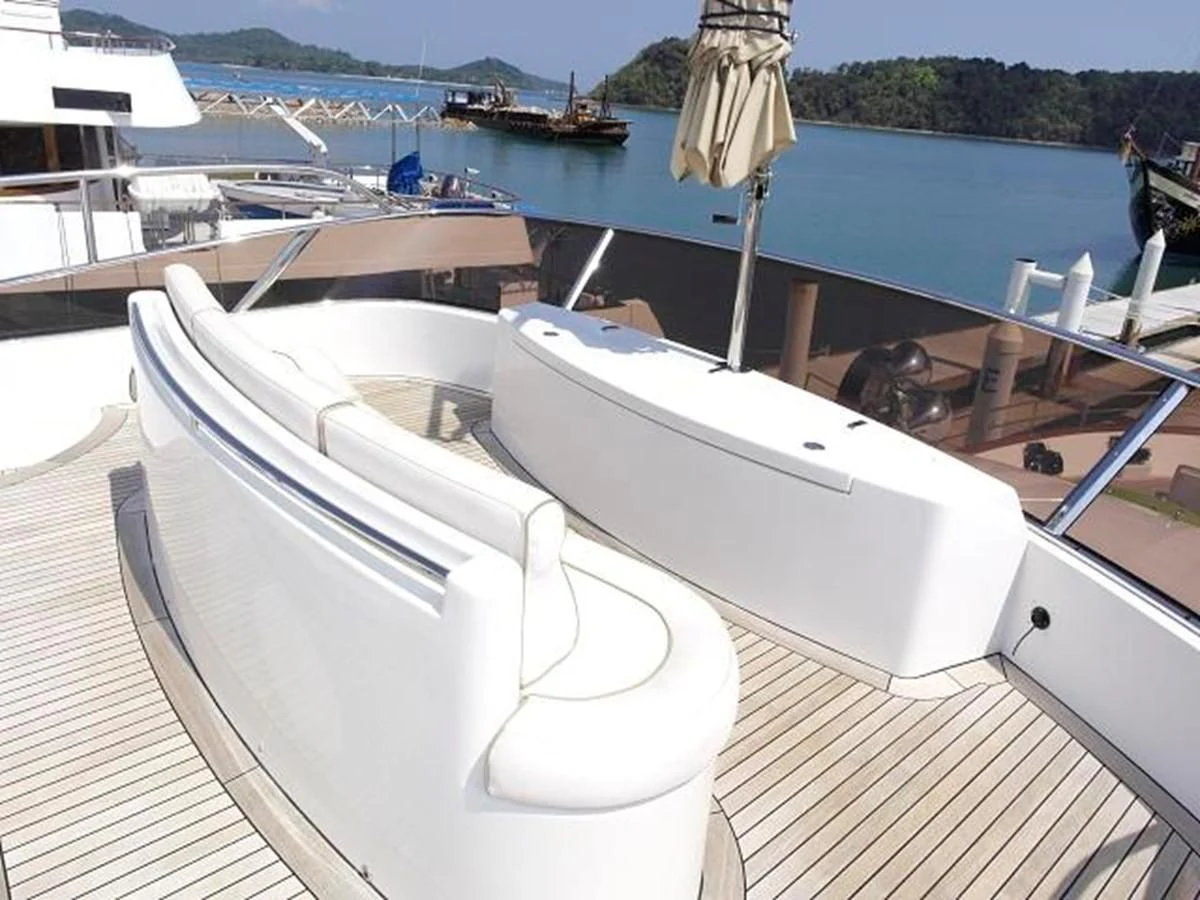 a boat on the water aboard BENETTI TRADITION 100 Yacht for Sale