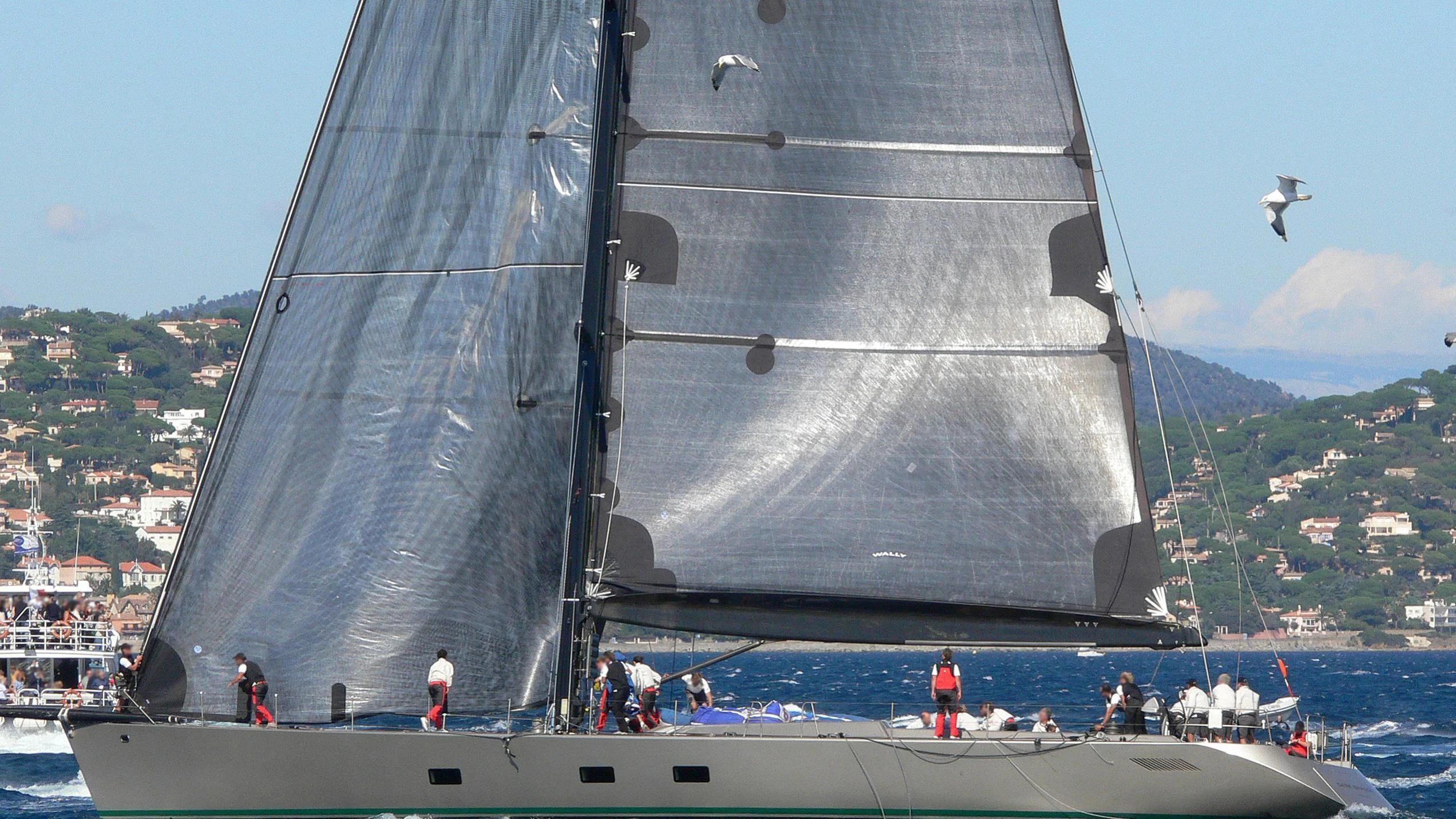 a group of people on a boat aboard RUNNING ON FAITH Yacht for Sale