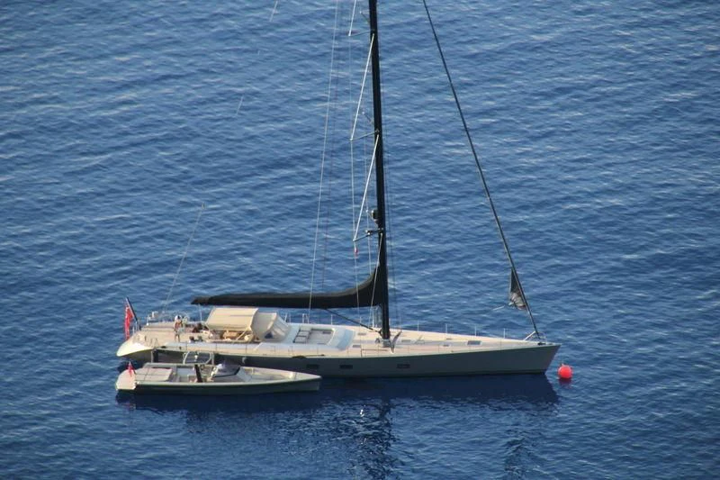 a boat in the water aboard RUNNING ON FAITH Yacht for Sale