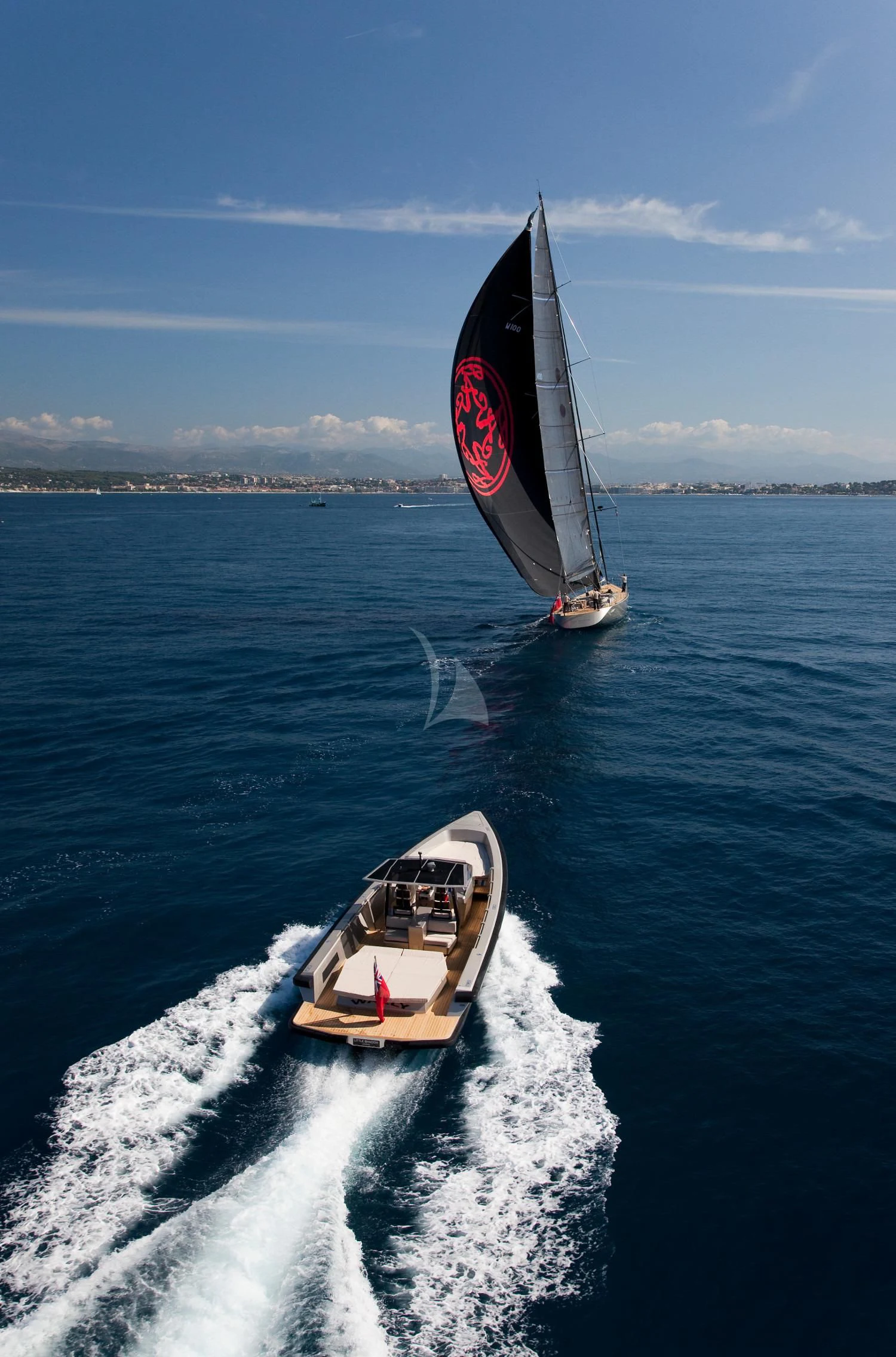 a sailboat on the water aboard RUNNING ON FAITH Yacht for Sale