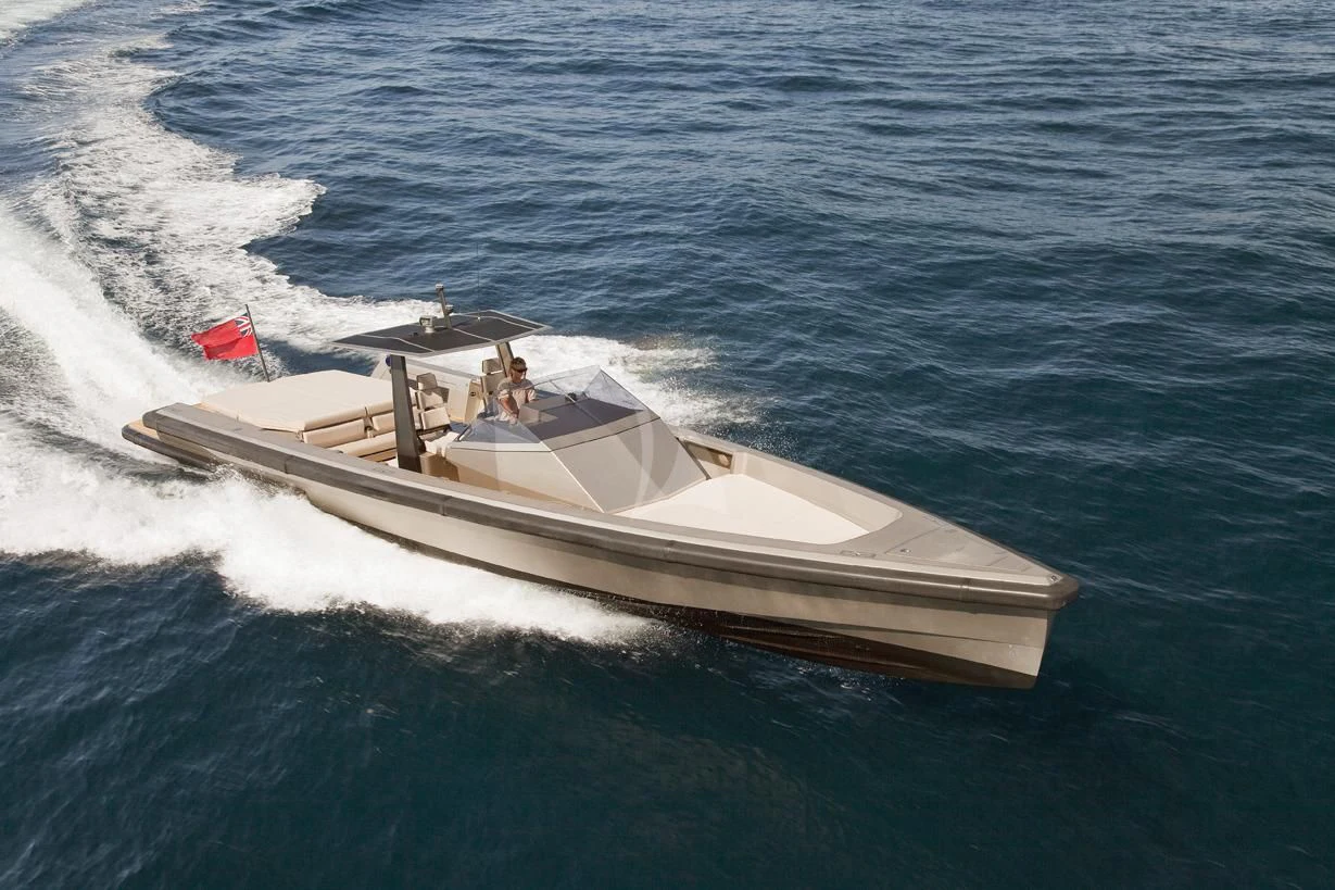 a boat on the water aboard RUNNING ON FAITH Yacht for Sale