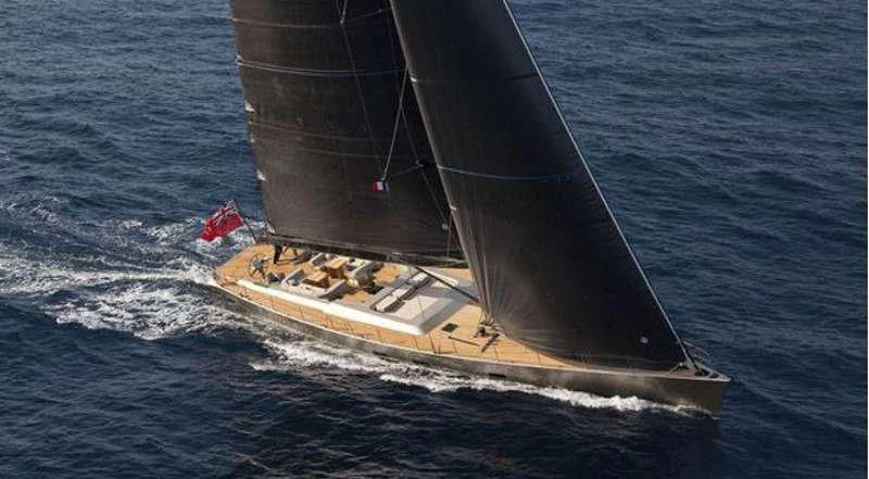 a boat on the water aboard RUNNING ON FAITH Yacht for Sale
