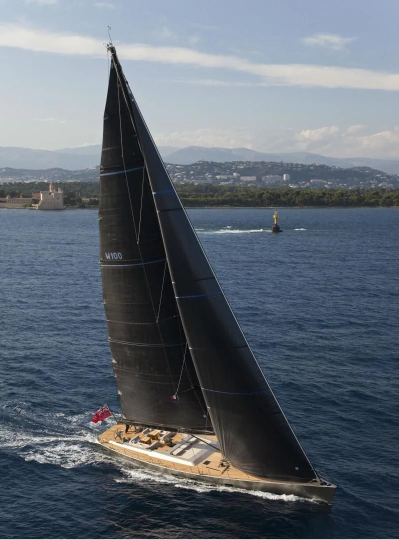 a sailboat on the water aboard RUNNING ON FAITH Yacht for Sale
