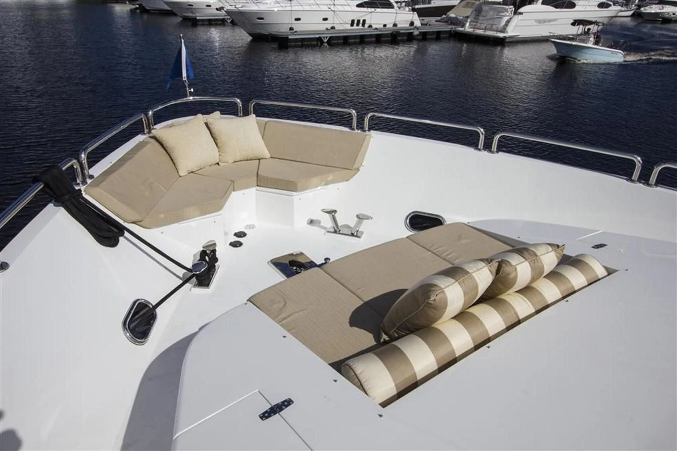 a boat on the water aboard EBITDA Yacht for Sale