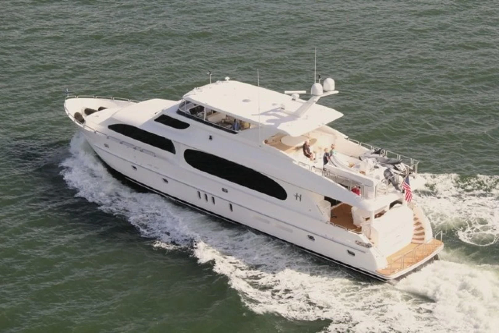 a boat on the water aboard EBITDA Yacht for Sale