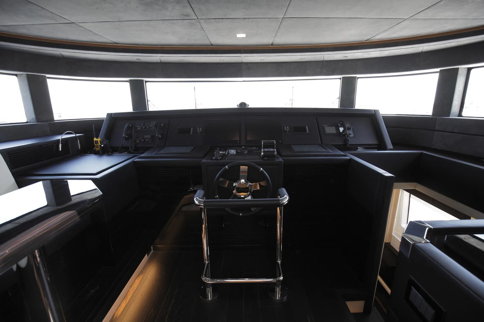 the inside of a vehicle aboard NOVASTAR Yacht for Sale