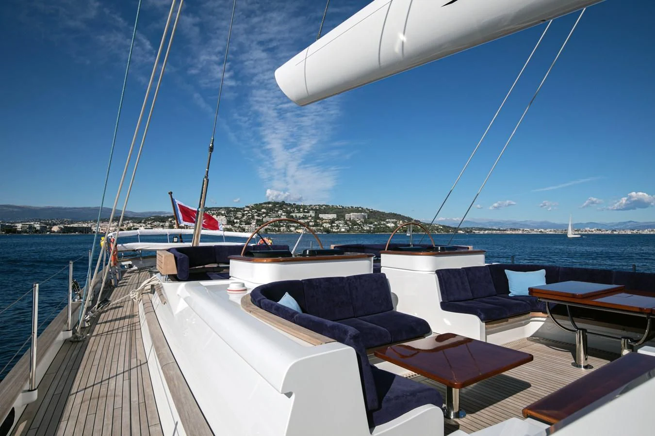 a boat on the water aboard PITUXIN VI Yacht for Sale