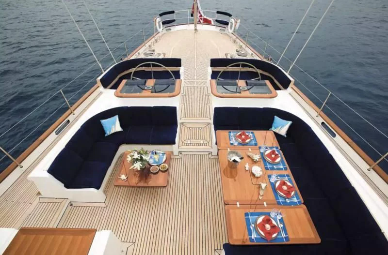a boat on the water aboard PITUXIN VI Yacht for Sale