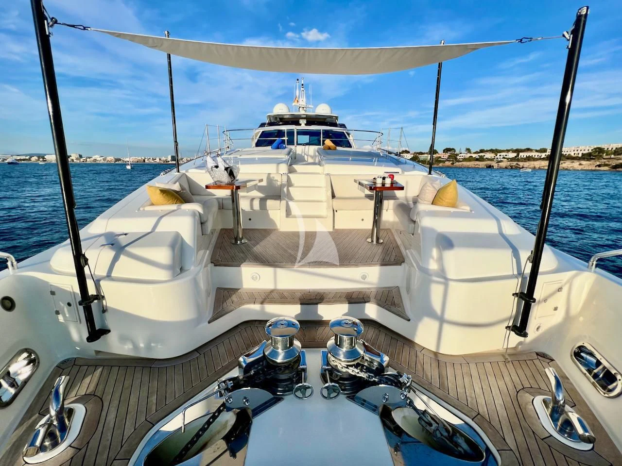 a boat on the water aboard NIKO III Yacht for Charter