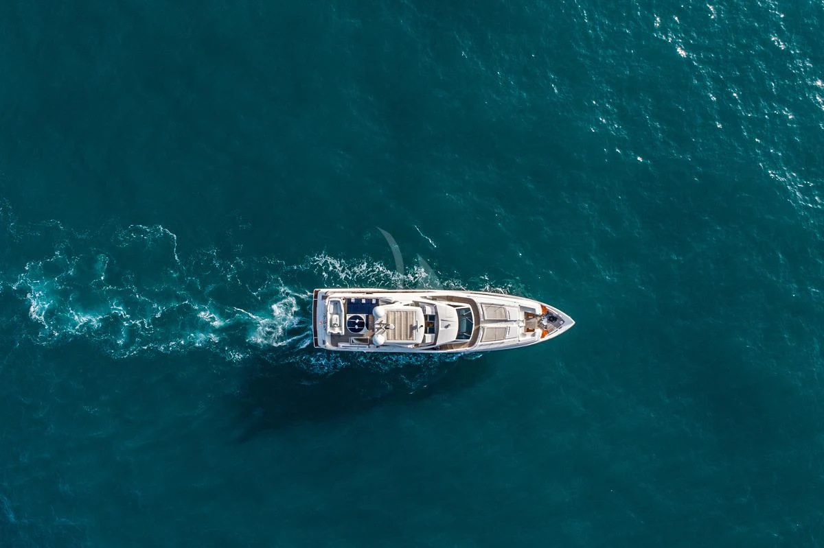 a boat in the water aboard NIKO III Yacht for Charter