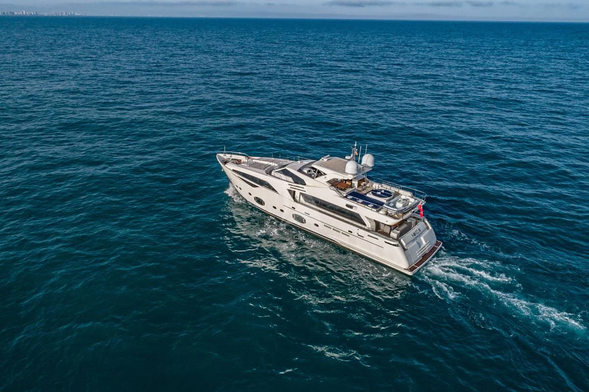 a boat in the water aboard NIKO III Yacht for Charter