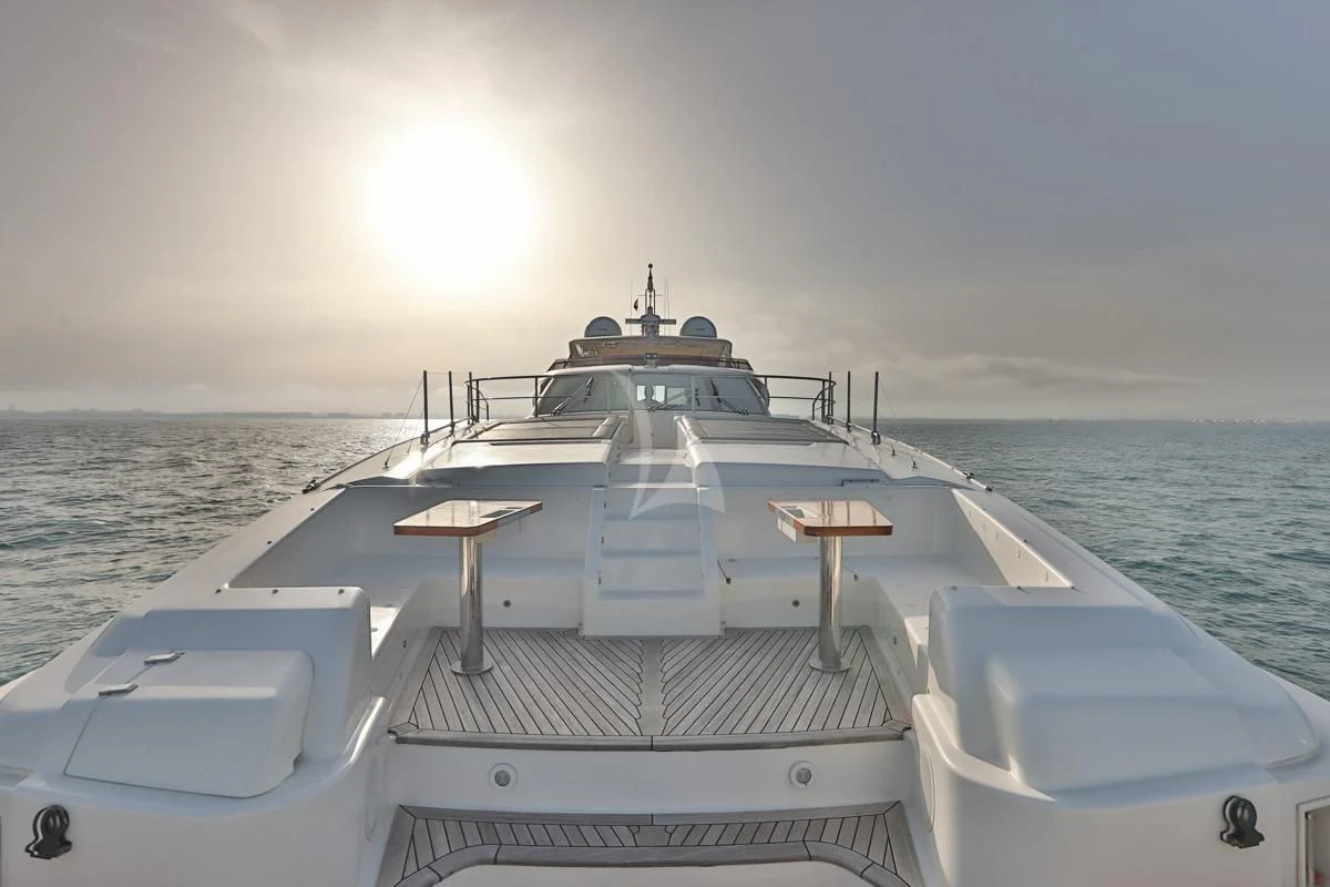 a boat on the water aboard NIKO III Yacht for Charter