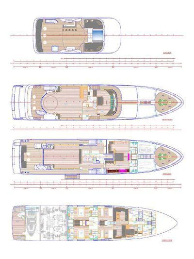 diagram, schematic aboard DARLING Yacht for Sale
