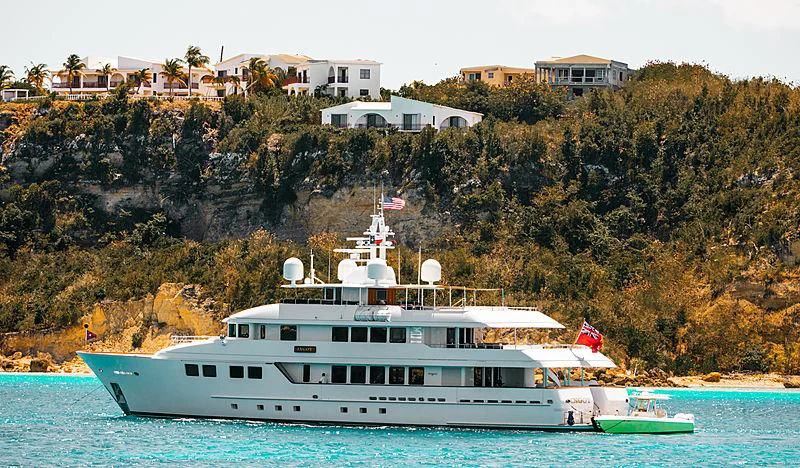 a boat on the water aboard INGOT Yacht for Sale