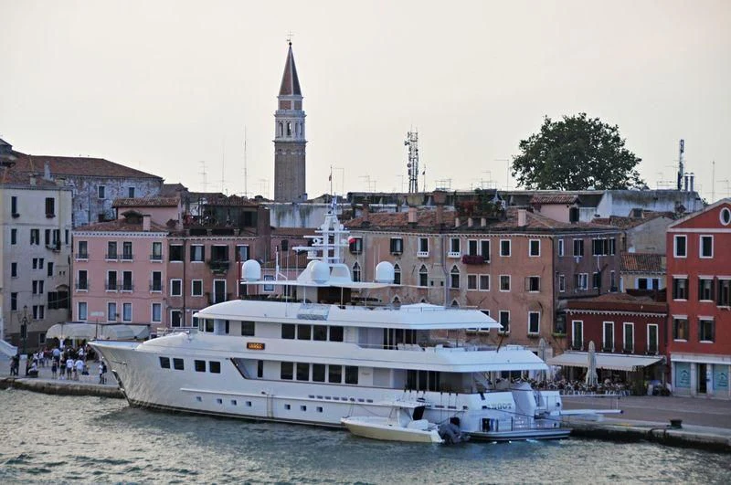 a boat on the water aboard INGOT Yacht for Sale