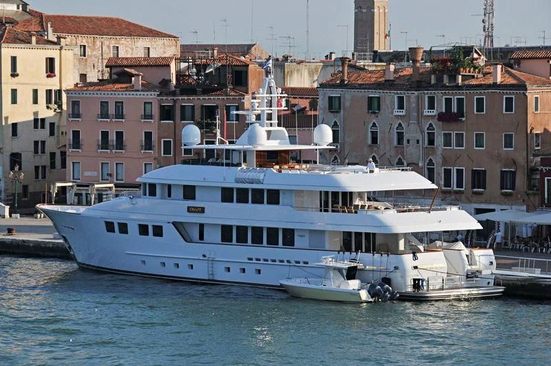 a boat on the water aboard INGOT Yacht for Sale