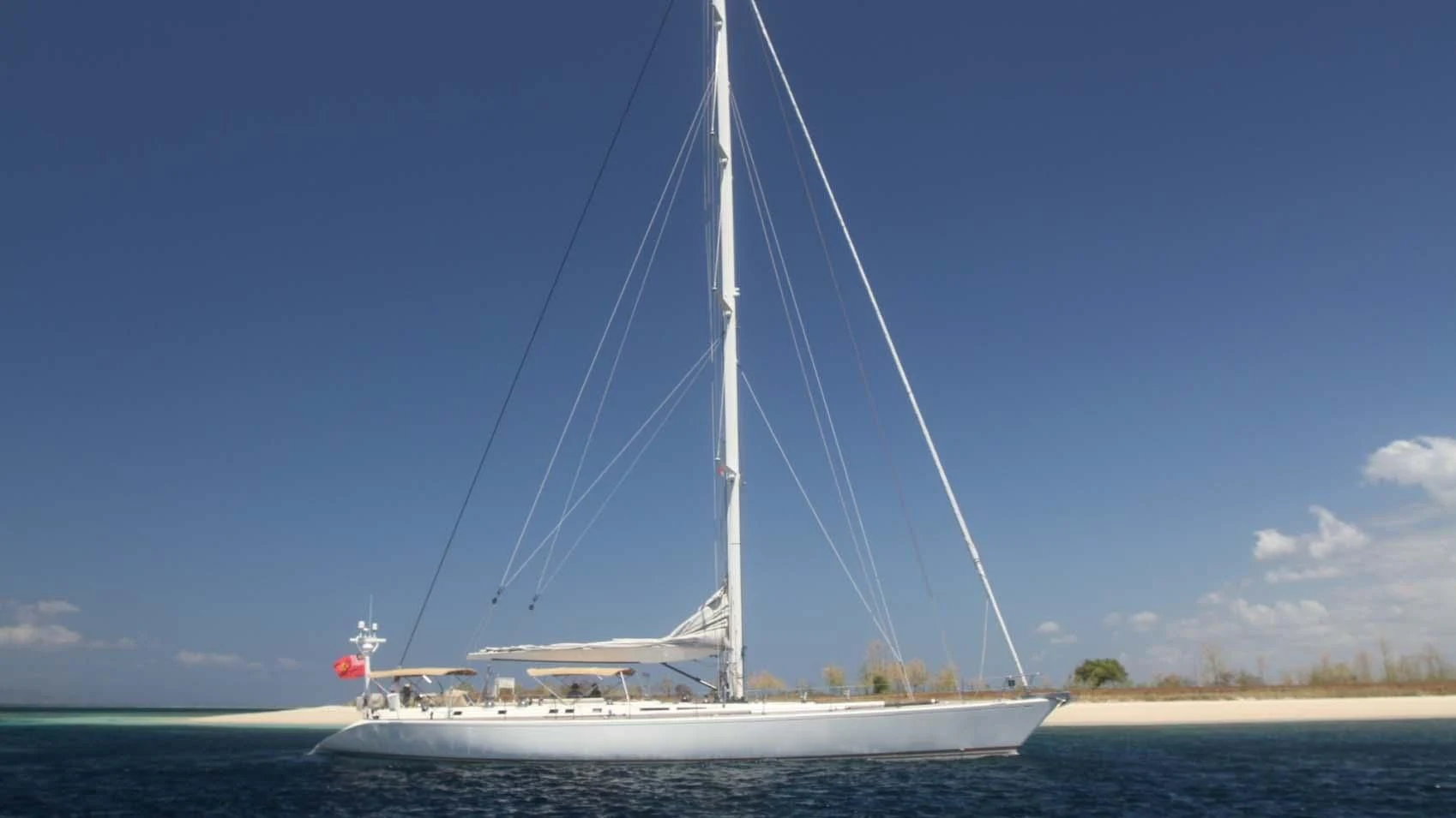 a sailboat on the water aboard DEIANEIRA Yacht for Sale