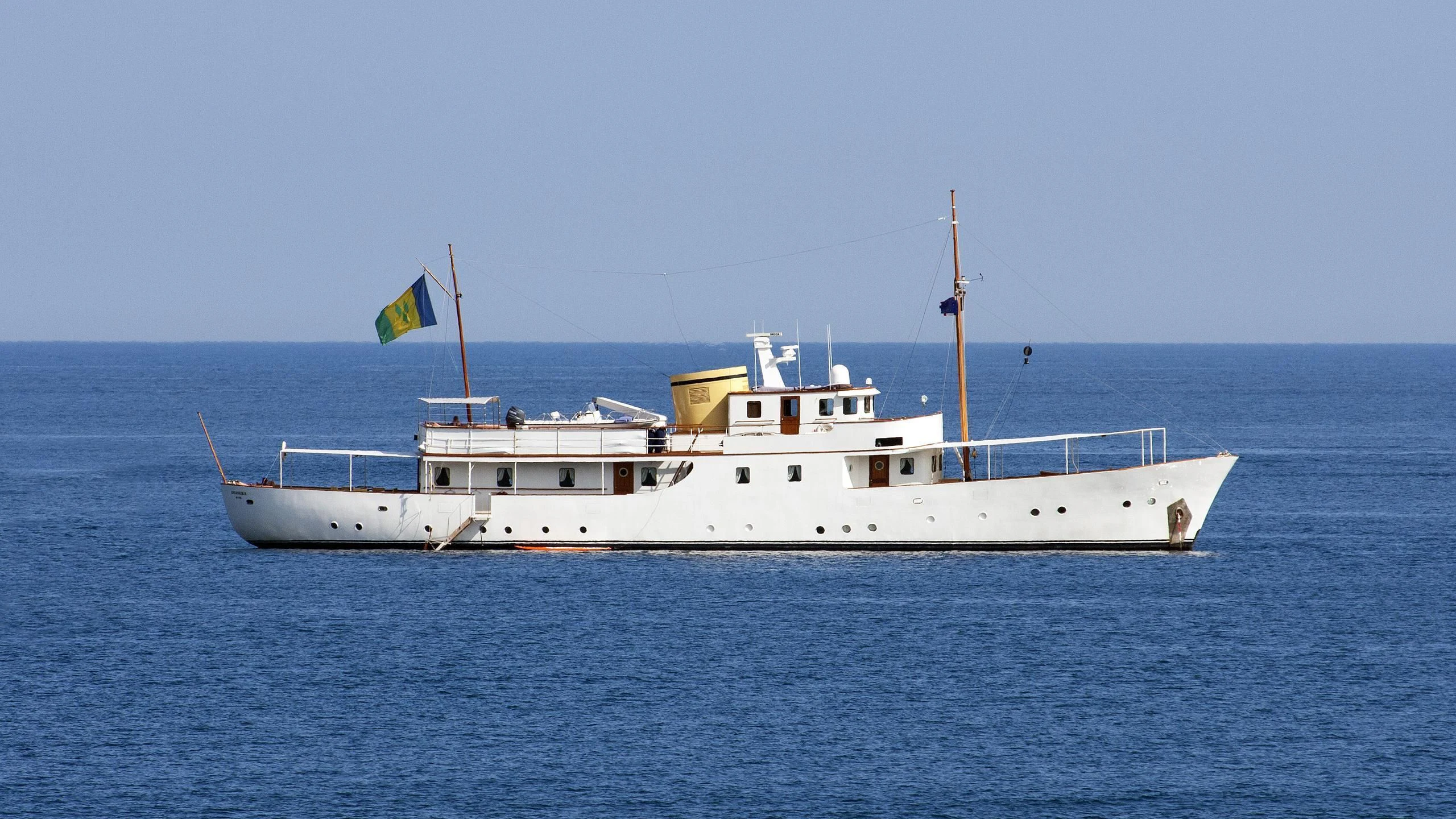 a boat on the water aboard DEIANEIRA Yacht for Sale
