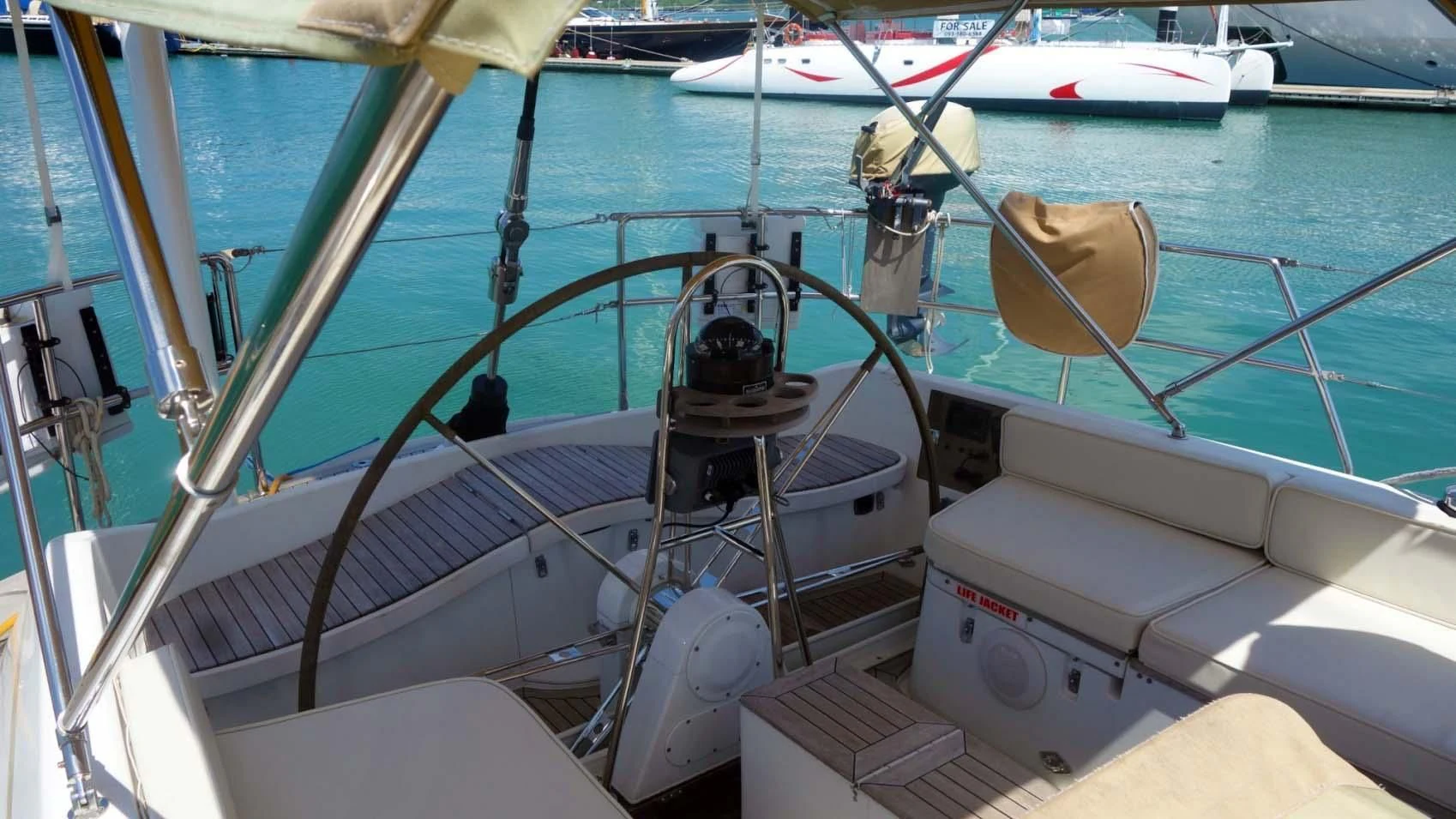 a boat on the water aboard DEIANEIRA Yacht for Sale