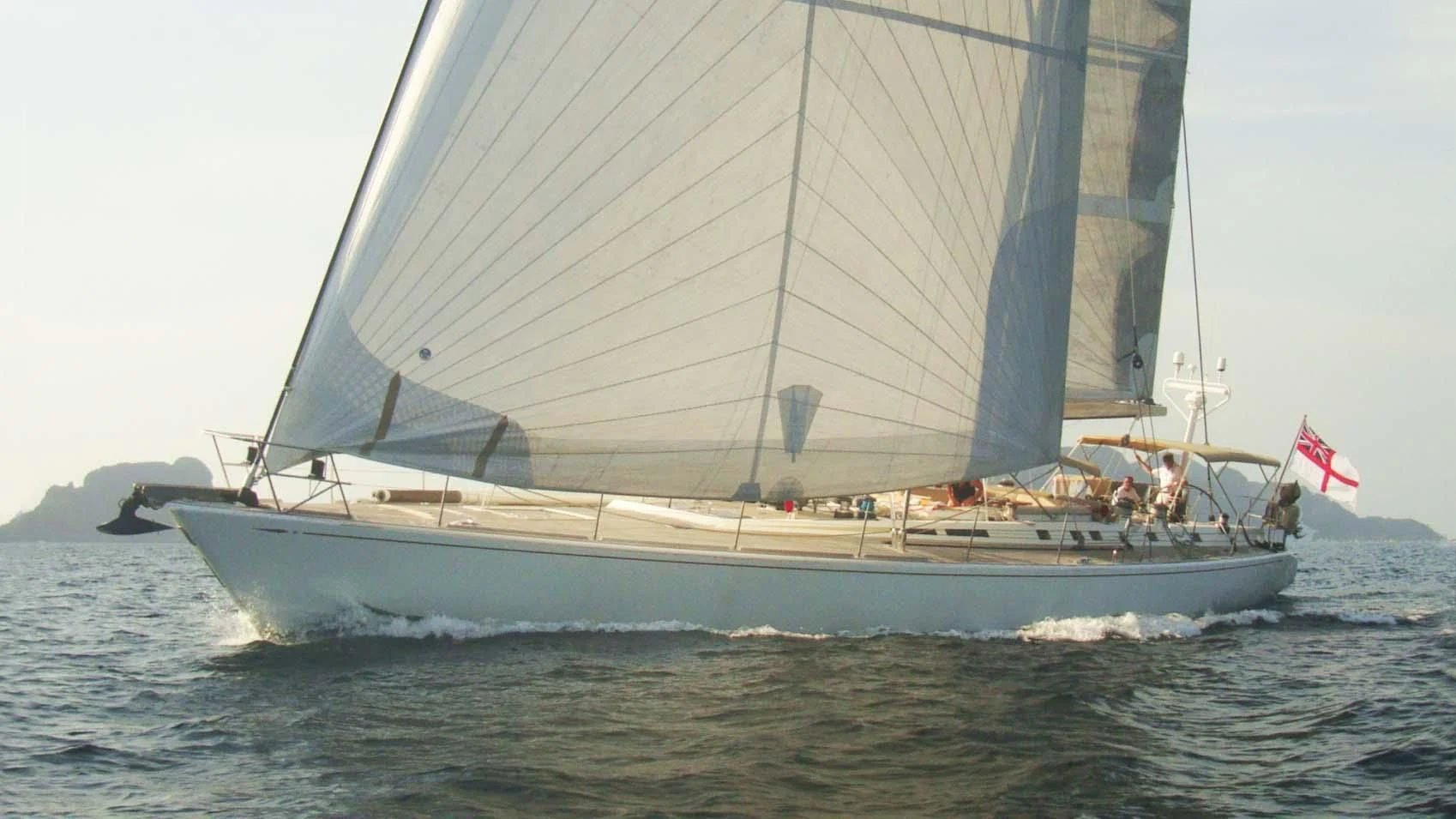 a sailboat on the water aboard DEIANEIRA Yacht for Sale