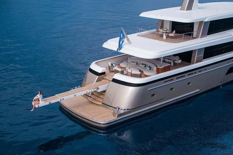 a boat in the water aboard LL Yacht for Sale