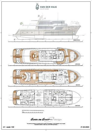 diagram aboard LL Yacht for Sale