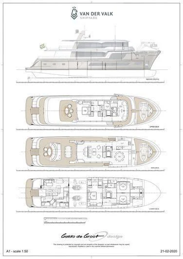 diagram aboard LL Yacht for Sale