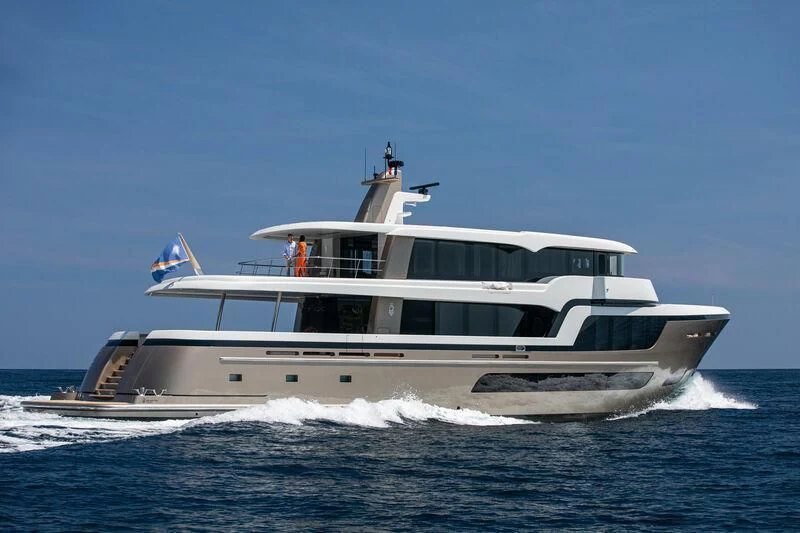a boat on the water aboard LL Yacht for Sale
