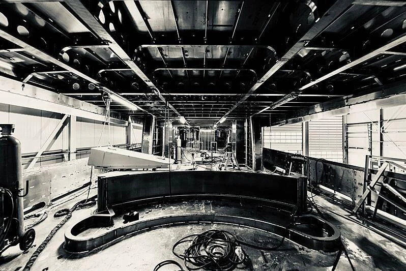 a large factory with machinery aboard LL Yacht for Sale