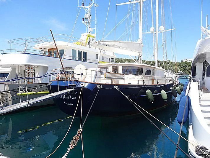 boats docked in a harbor aboard SIX PLUS TWO Yacht for Sale