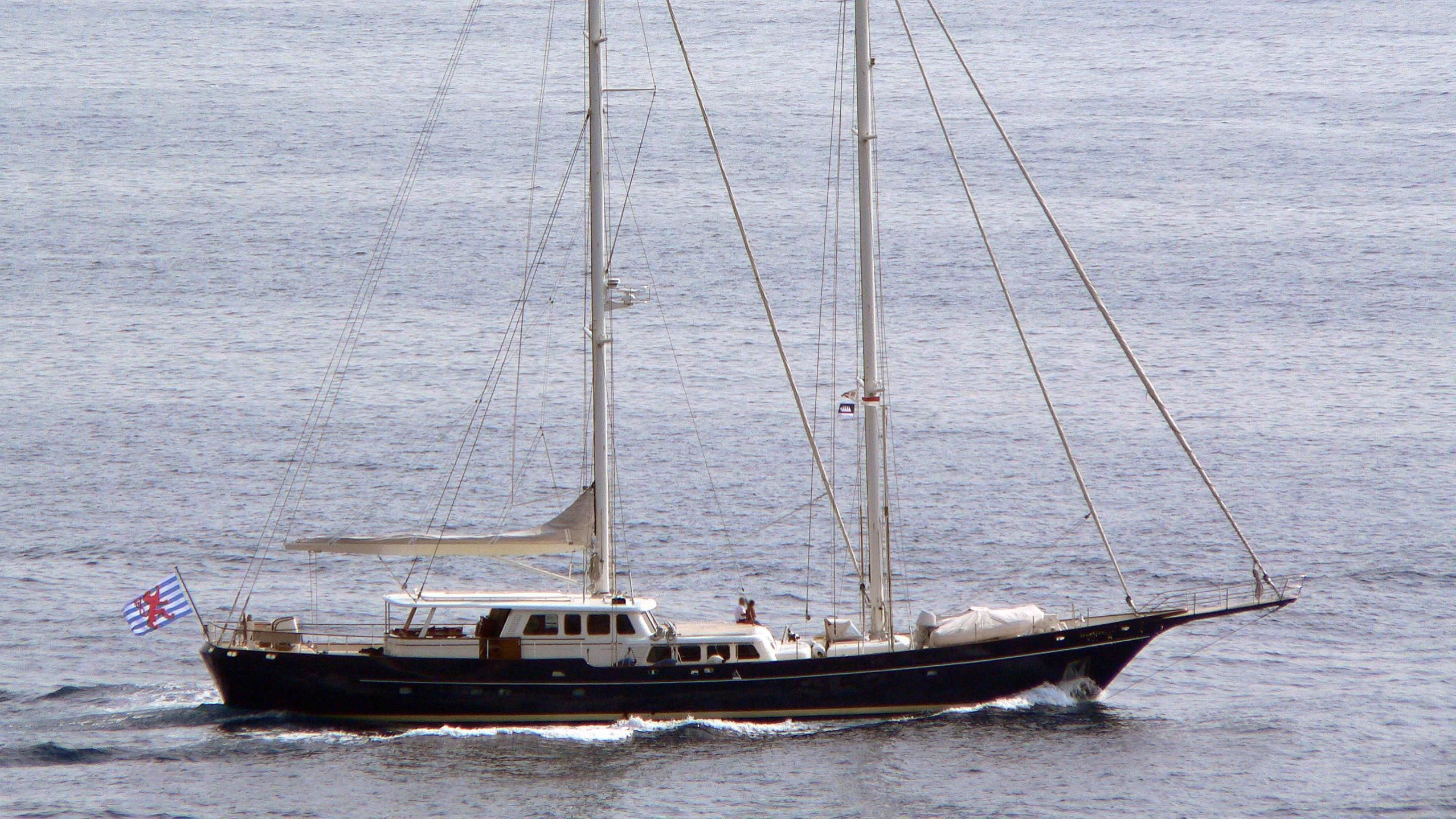 a boat sailing on the sea aboard SIX PLUS TWO Yacht for Sale
